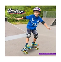 Hurtle 6'' Pp Deck Skateboard, Mini Cruiser Skateboard for Kids, Teens, and Adults