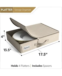 Sorbus China Platter Storage Containers