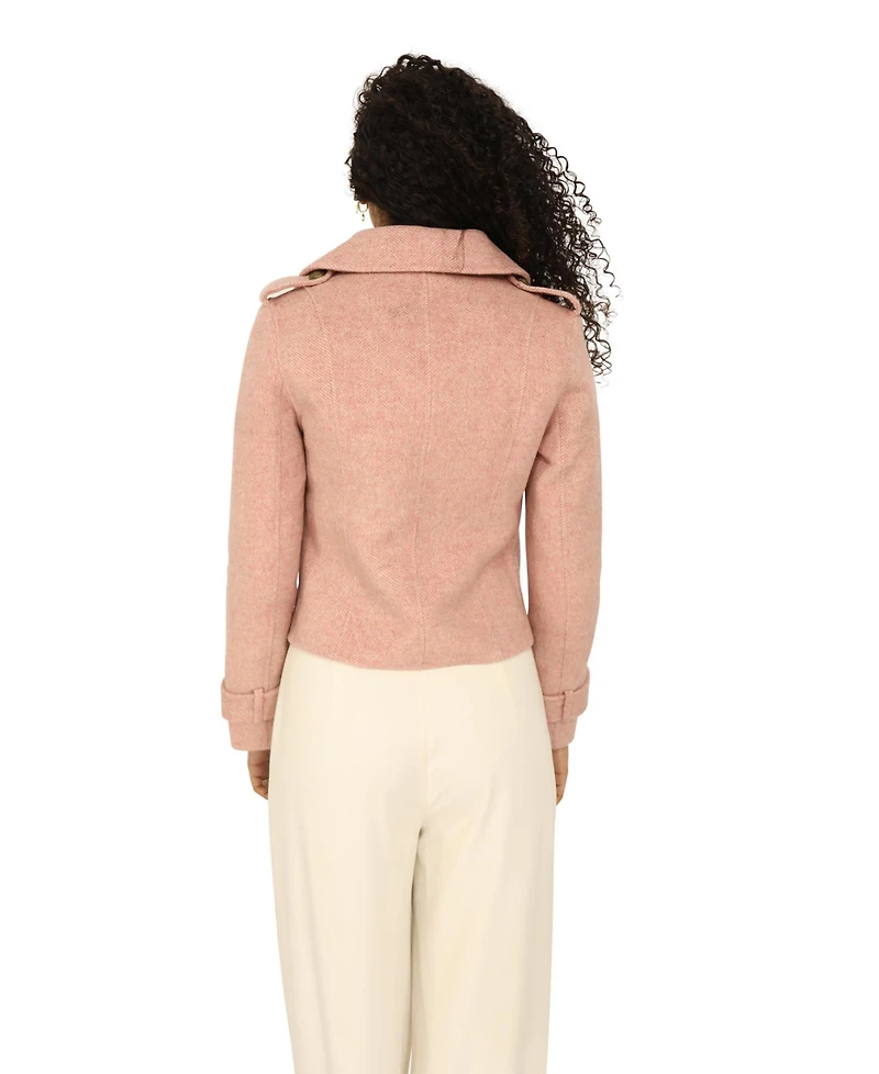 Belle & Bloom Better Off Military Peacoat Women's