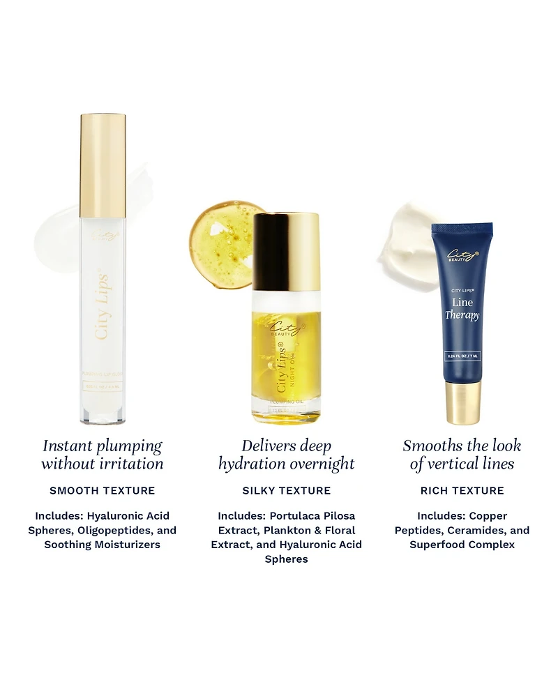 City Beauty Overnight Plumping Oil, 0.23 Fl Oz/6.8 Ml