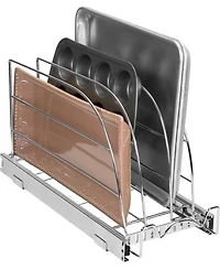 Florida Brands Bakeware Pull Out Organizer for Cookie Sheet, Cutting Board, Bakeware