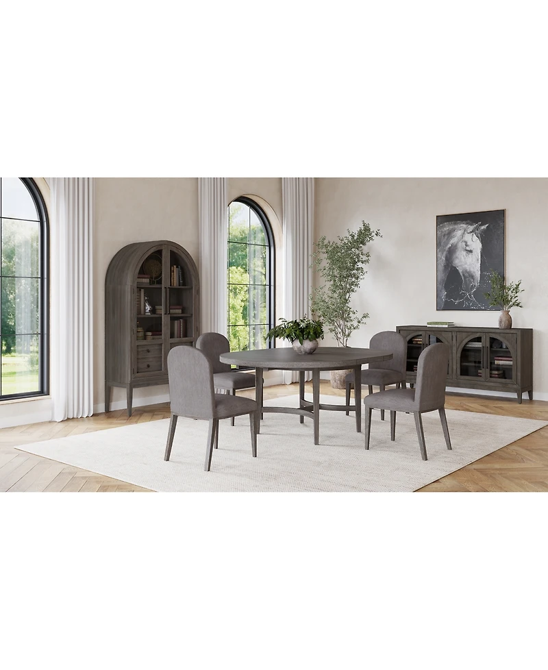 Griffith 5 Pc. Round Dining Set (Table & 4 Side Chairs), Created for Macy's