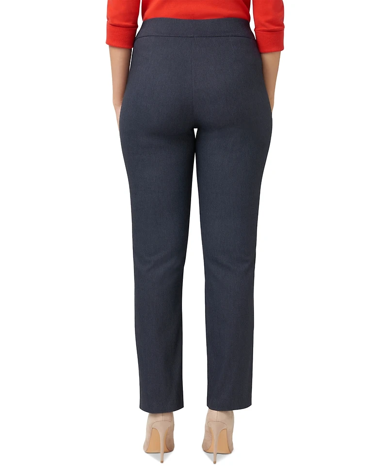 Hue Women's Pull-On Mid-Rise Denim Leggings