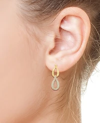 Effy Diamond Double Teardrop Earrings (1-3/8 ct. t.w.) in 14k Gold