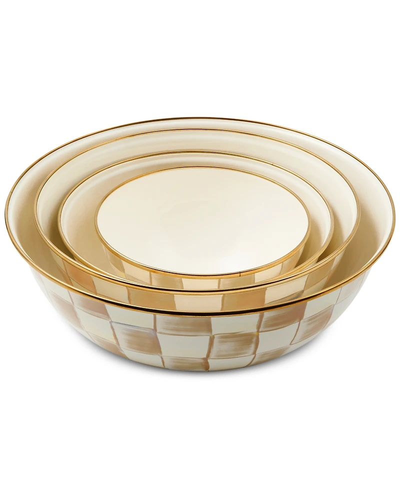 Mackenzie-Childs Mocha Check Small Everyday Bowl, 40-oz.