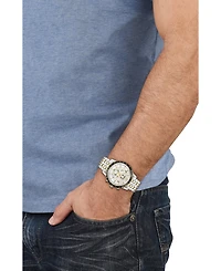 Versace Men's Sport Chrono Two-Tone Stainless Steel Bracelet Watch, 44mm