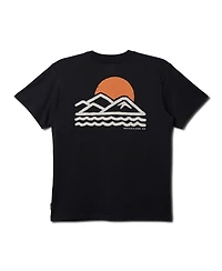 Quiksilver Men's Blue Lines Short Sleeve T-Shirt