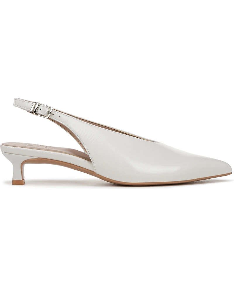 Naturalizer Women's Nicolette Pointed Toe Kitten Heel Slingback Pumps