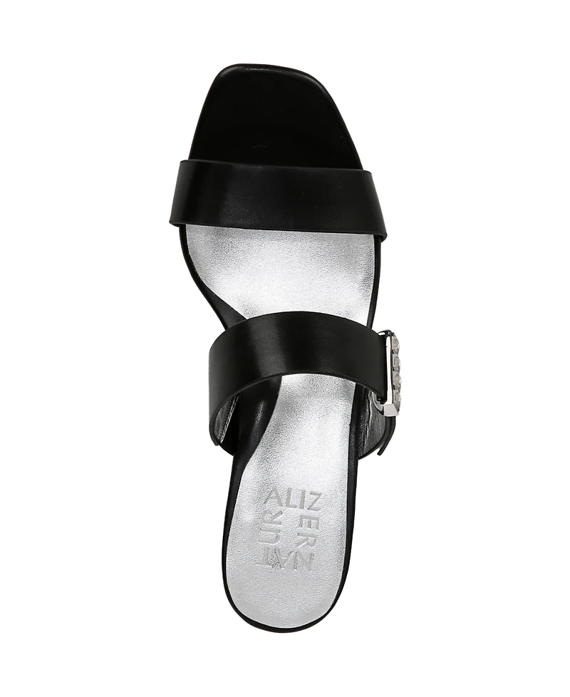 Naturalizer Women's Ida Square Open Toe Slide Dress Sandals