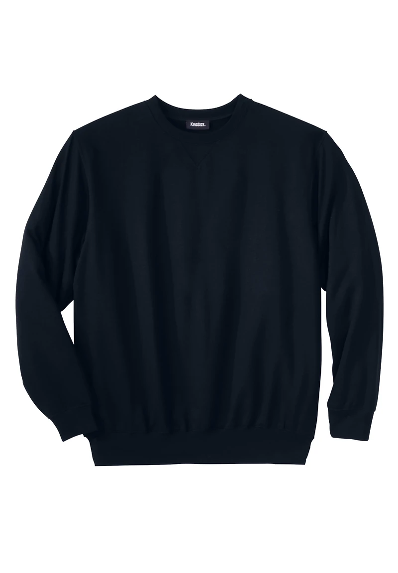 KingSize Big & Tall Ultra-Light Comfort Fleece Crewneck Sweatshirt