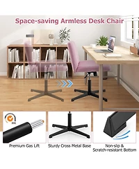 Gouun Criss Cross Legged Chair No Wheels 120° Rocking Adjustable Height
