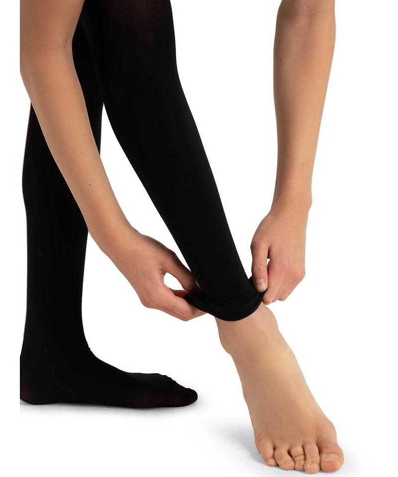 Capezio Girls Ultra Soft Self Knit Waistband Transition Tight