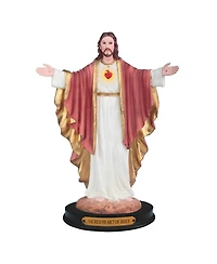 Fc Design "2-pc Gift Set" 12"H Sacred Heart of Jesus with Open Arms Statue Holy Figurine Statue Ornament Home Room Office Decor and Perfect Gift Ideas