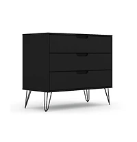 Slickblue Modern Scandinavian Style Bedroom 3-Drawer Dresser in Wood Finish