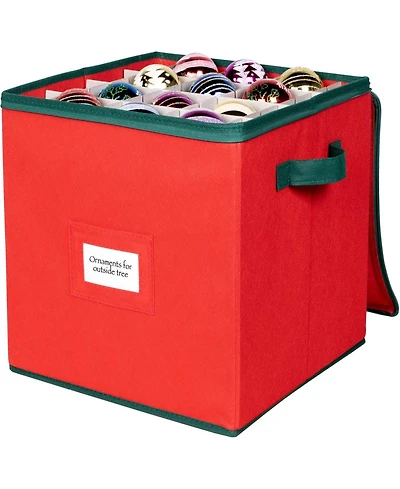 Florida Brands Christmas Ornaments Storage Box to Protect and Store up to 64-3" Ornaments