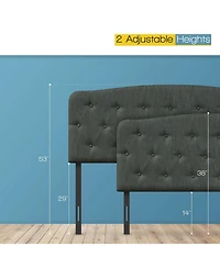 Gouun Faux Linen Headboard with Adjustable Heights