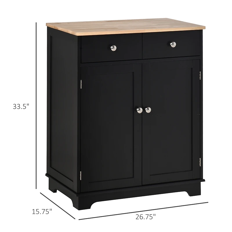 Homcom Buffet Cabinet, Bar Cabinet with Drawers