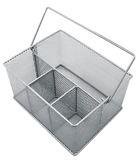 Sorbus Mesh Utensil Caddy - Organize & Serve in Style! Perfect for Kitchen, Parties, and More. Multi-purpose with Compartments & Sturdy Handle
