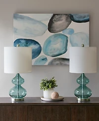 510 Design Ellipse Curved Glass Table Lamp, Set of 2