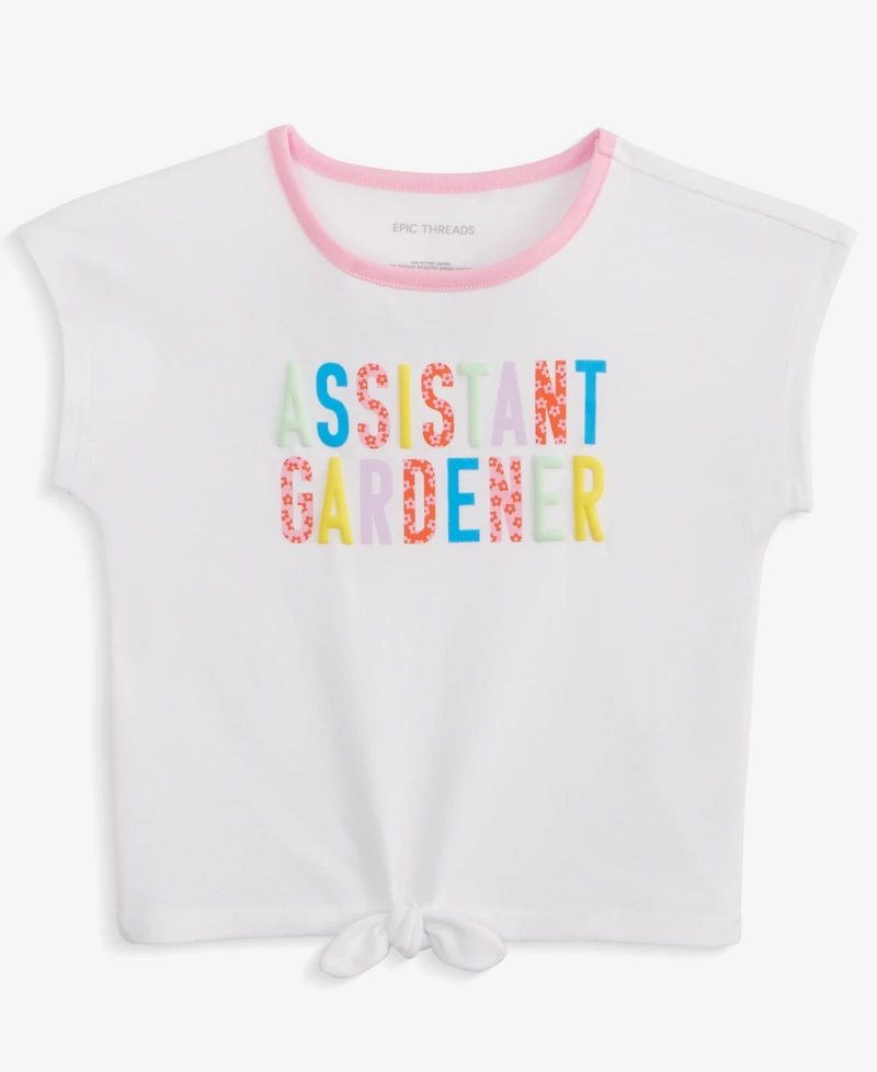 Epic Threads Toddler Girl Gardner Tie T-Shirt, Toddler, Exclusively at Macy's