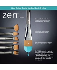 Royal & Langnickel Zen 73 Series 5pc Multi Media Artist Paint Brush Pack Spotter Variety