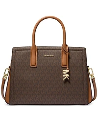 Michael Kors Laila Medium Signature Logo Satchel