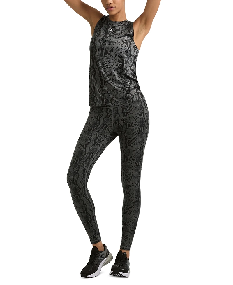 Reebok Women's Snake-Print Performance Tank Top