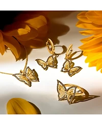 Le Vian Chocolate Diamond & Nude Diamond Butterfly Ring (1/3 ct. t.w.) in 14k Gold