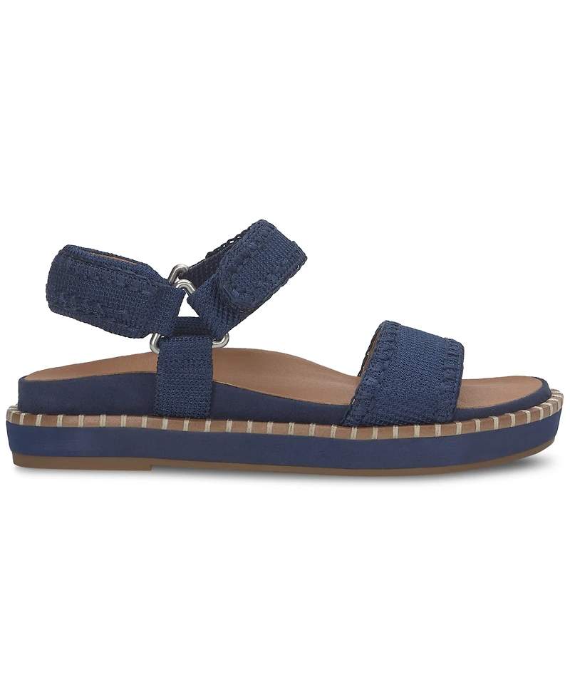Lucky Brand Women's Ullaniah Whipstitch Footbed Flat Sandals