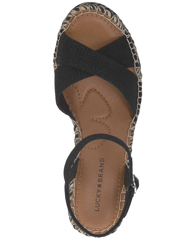 Lucky Brand Women's Candyr Espadrille Wedge Sandals