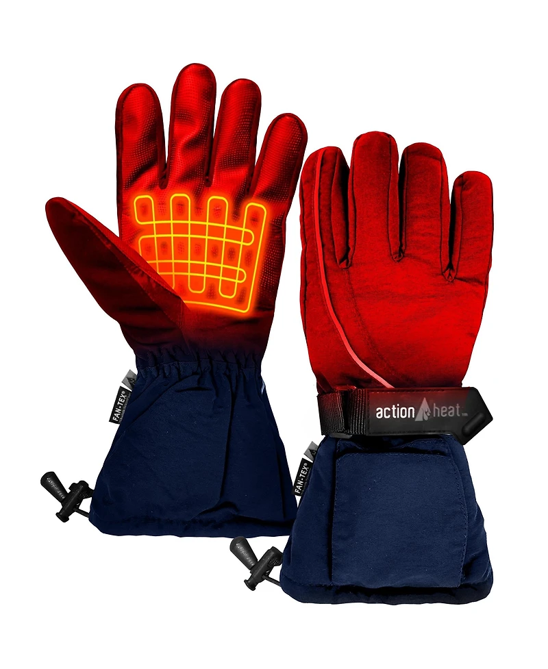 ActionHeat Aa Battery Heated Snow Gloves - Women's Navy One