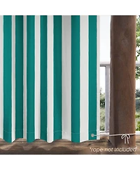 Awesome Home Outdoor Cabana Stripe Uv Protected Privacy Tab Top Curtain Panel, 52"x84"