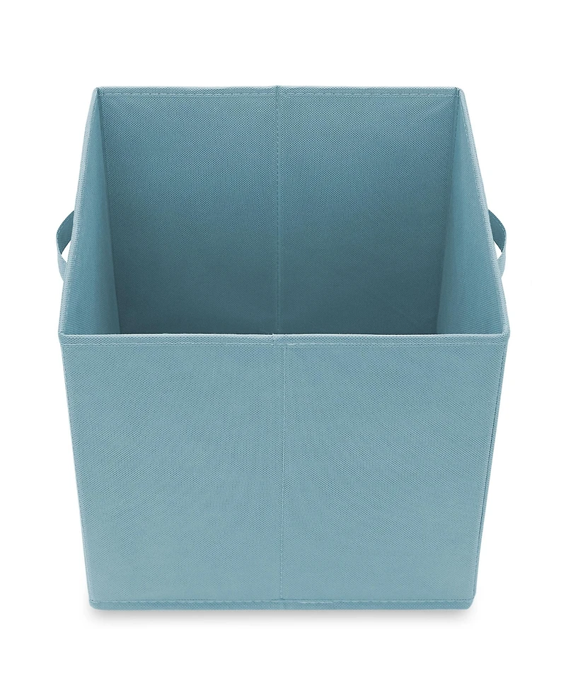 Casafield Set of 6 Fabric Storage Cube Bins, Red - 13" Collapsible Foldable Cloth Baskets for Shelves and Cubby Organizers