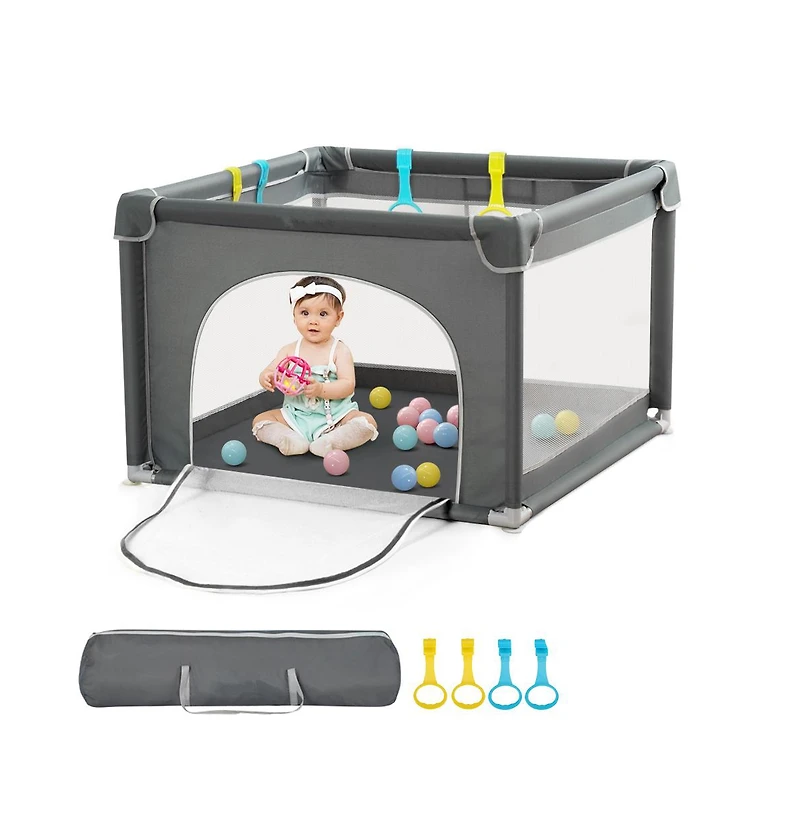 Comomy Small Baby Playpen Activity Center Baby Play Yard Indoor Outdoor 36"x 36"