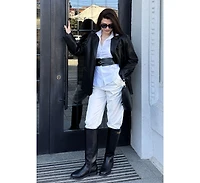 Kiang Metal Chain Link Detail Calf Boots