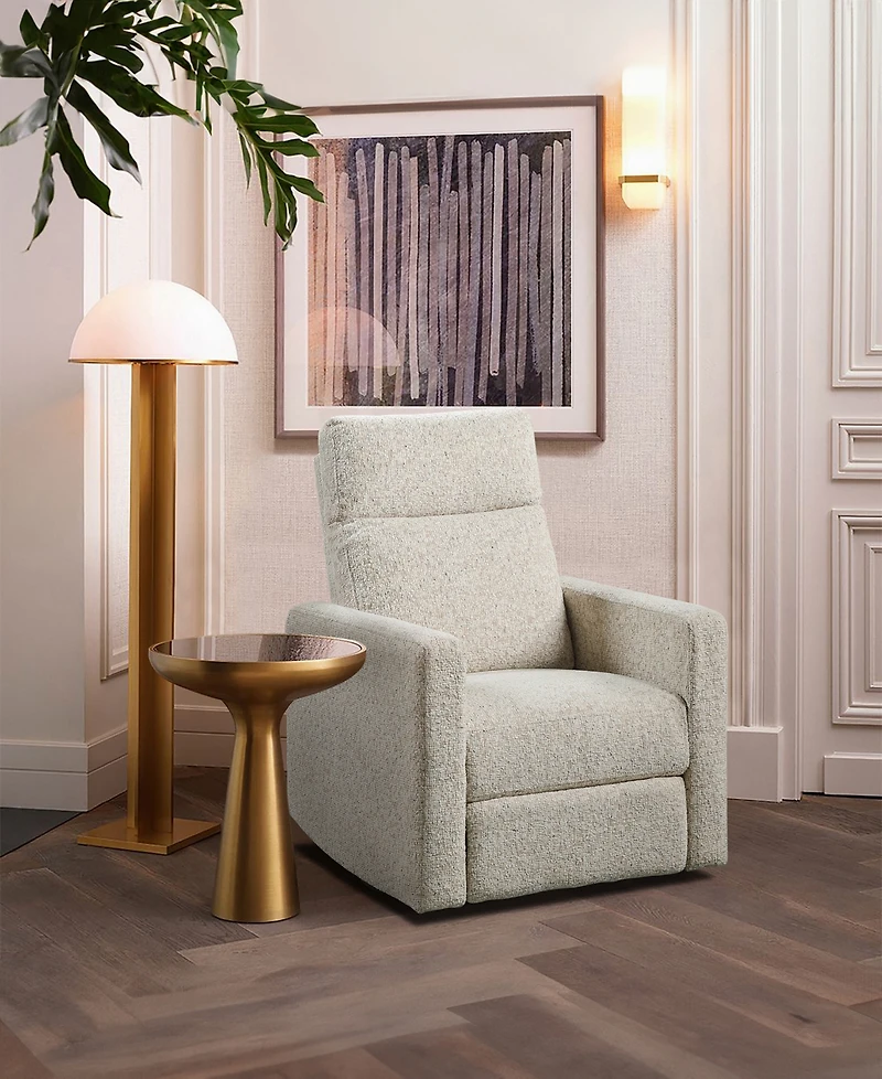 Homelegance 30" White Label Avenue Swivel Glider Reclining Chair