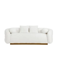 Homelegance 93" White Label Lyman Sherpa Sofa