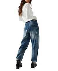 Free People Women's Cotton Moxie Low-Slung Barrel Jeans