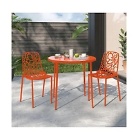 LeisureMod Modern Devon Aluminum Chair, Set of 2