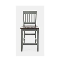 Jofran Decatur Lane Farmhouse Solid Wood Counter Stool (Set of 2