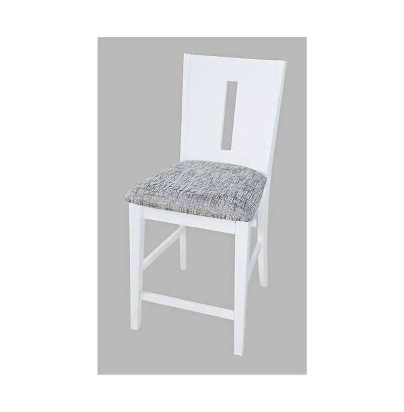 Jofran Urban Icon Contemporary Slotback Upholstered Counter Stool (Set of 2