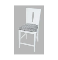 Jofran Urban Icon Contemporary Slotback Upholstered Counter Stool (Set of 2