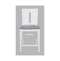 Jofran Urban Icon Contemporary Slotback Upholstered Counter Stool (Set of 2