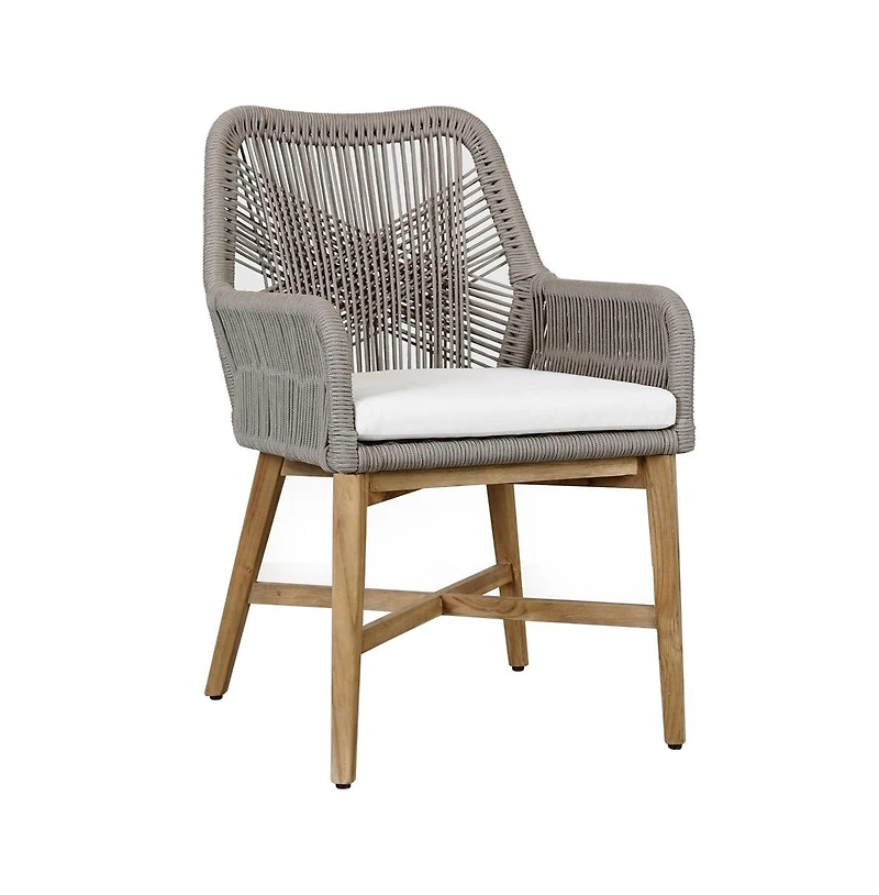 Kosas Home Marley Outdoor Dining Chair Ash Gray
