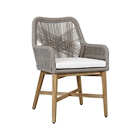 Kosas Home Marley Outdoor Dining Chair Ash Gray