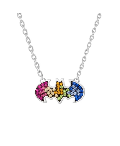 Dc Comics Batman Stainless Steel Crystal Necklace