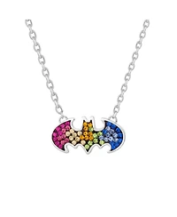 Dc Comics Batman Stainless Steel Crystal Necklace