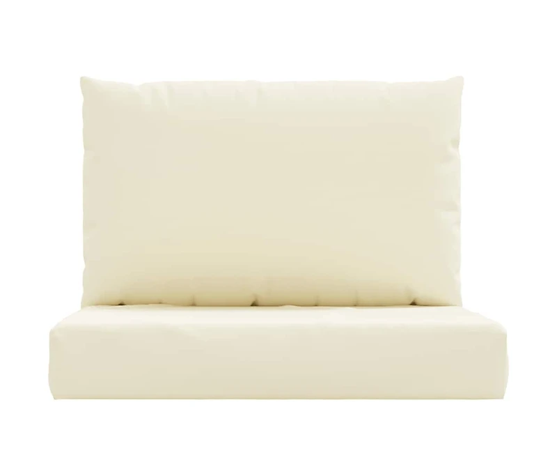 vidaXL Pallet Cushions 2 pcs Cream White Oxford Fabric