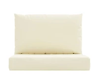 vidaXL Pallet Cushions 2 pcs Cream White Oxford Fabric