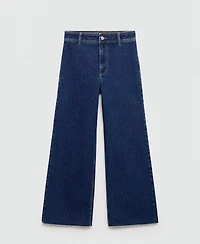 Mango Women's Catherin Culotte High Rise Jeans